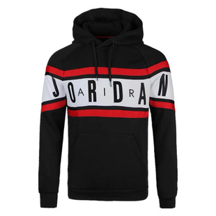 JORDAN 男女篮球运动串标连帽套头加绒卫衣 BQ5655-010-100