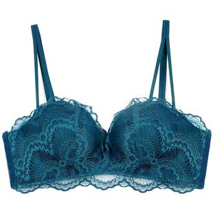 蕾丝内衣内裤套装女文胸聚拢无钢圈收副乳防下垂上托性感女士小胸