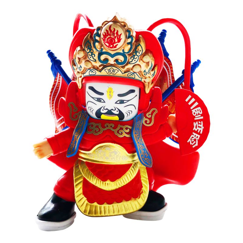 川剧变脸脸谱成都纪念中国风娃娃