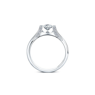 戒托定制 18k金珠宝首饰设计钻石开口闭口空戒托镶嵌加工来图定制