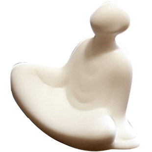 泥无界创意陶瓷小号人物摆件办公室书房桌面无相佛禅意装饰摆设品