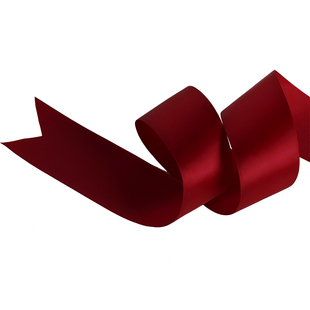 酒红色加密丝带礼品鲜花包装缎带发饰彩带手提绳织带蛋糕烘焙布带