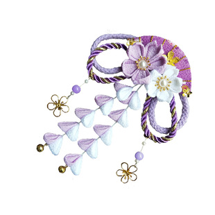 日式和风DIY扇子细工 樱花流苏国风古风洛丽塔LOLITA发饰发夹头饰