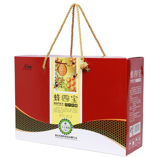 开森蜂业 东北特产蜂四宝礼盒套装 椴树蜜洋槐蜜百花蜜花粉蜜蜂蜜