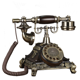 仿古复古电话机座机老式转盘家用时尚创意欧式无线插卡全网通电话