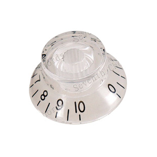 水晶透明旋钮帽 电吉他通用6mm飞碟型 Gibson LP SG EPI 电位器帽