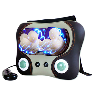 颈椎按摩器电动颈部肩部腰部全身按摩仪加热枕揉枕捏捶打按摩靠垫