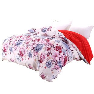 纯棉被套单件全棉加绒被罩保暖水晶绒绒毛单人被单家纺床上用品