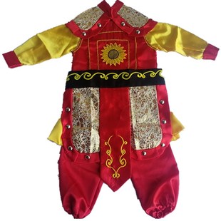 孙悟空服装齐天大圣衣服美猴王演出服西游记表演服儿童演出服全套