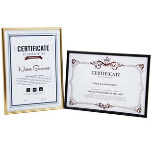 A4证书框相框摆台挂墙授权书框A4摆台相框可设计定制证书