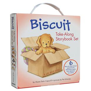 小饼干狗6册故事图画书套装 英文原版绘本 Biscuit Take-Along 6 Book Box Set 汪培珽经典 3-9岁 I Can Read系列 进口英语书籍