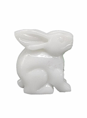 天然玉兔家居客厅祝福桌面摆件