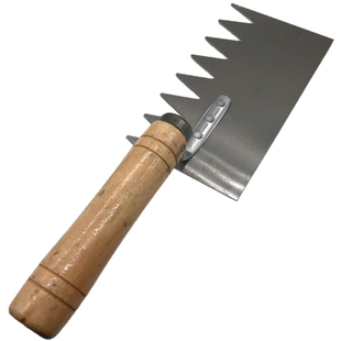 带齿抹泥刀抹泥板瓷砖胶工具瓷砖抹灰刀锯齿抹子贴瓷砖用砖刀镘刀