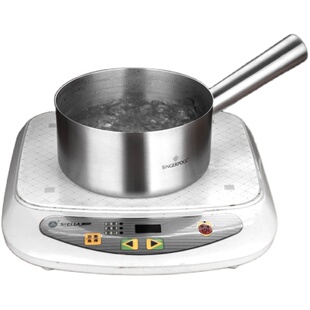 不锈钢水瓢水勺厨房加厚水舀子家用长柄大勺子水壳工具加热煮水锅