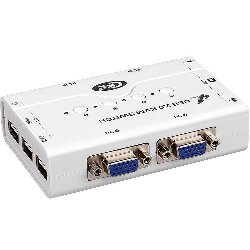 kvm切换器4口usb2.0多电脑切换器 键鼠遥控一个屏幕多个主机共享 CKL-41UA