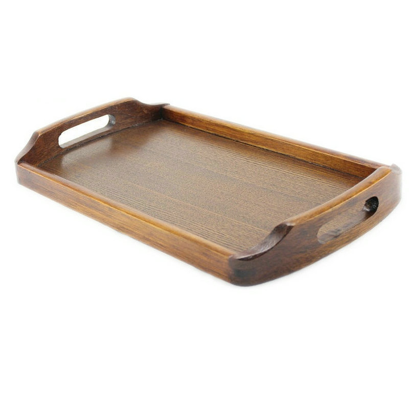 长方形木质spa酒店用品包邮托盘