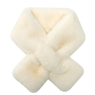 獭兔毛围巾女秋冬毛领濑兔毛脖套韩版百搭懒兔毛绒双面围脖仿皮草