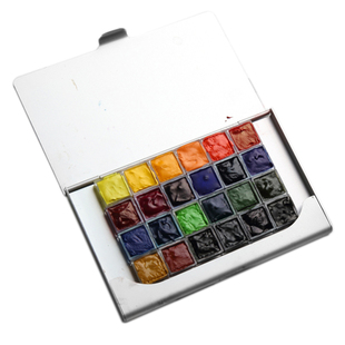 德lukas卢卡斯1862艺术家大师水彩清新颜料24色分装试用迷你便携