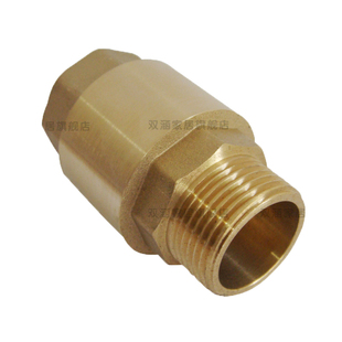 加厚黄铜内外牙立式止回阀弹簧内外丝水管止回阀单向阀逆止回流阀