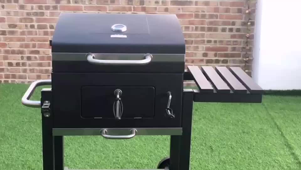 Hot Sale Iron Gate Grill Designs With Charcoal Bbq Grill Smoker Buy Iron Gate Grill Designs