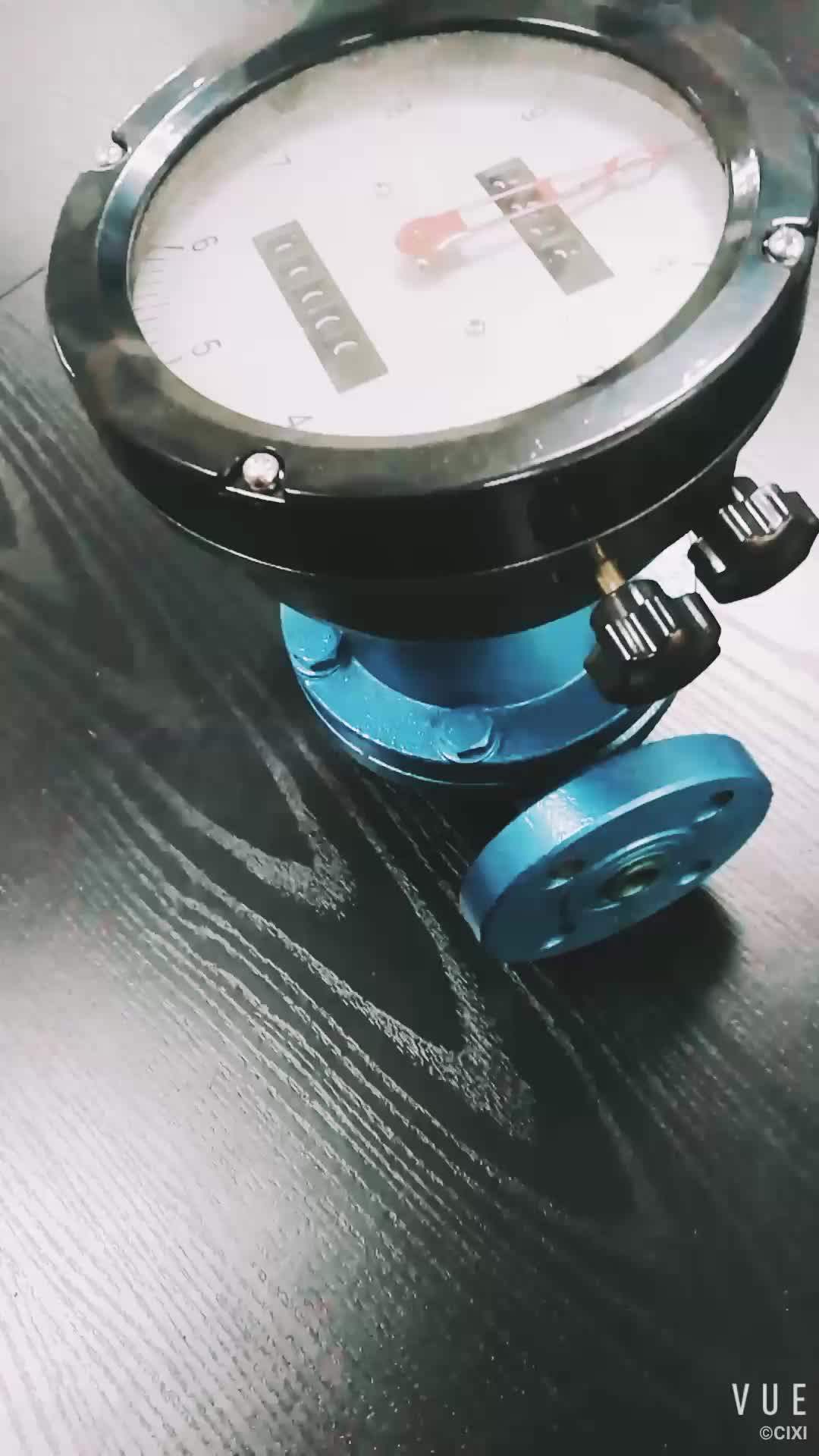 Digital Micro Heavy Oil Oval Gear Flowmeter Diesel Fuel Flow Meter