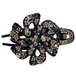 发夹鸭嘴夹头饰韩国成人优雅发卡子大号盘发鱼嘴夹水钻抓夹发饰品