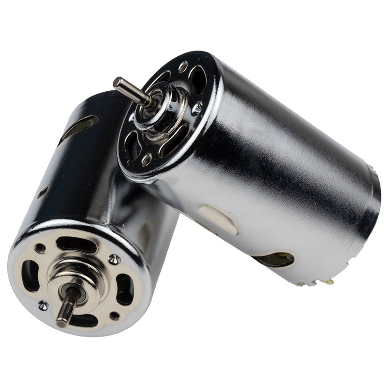 启牛555前后双滚珠轴承电机马达12V-24V大功率高扭矩DIY电钻电磨