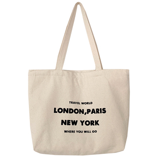 ANDCICI@大英书店复古帆布包~单肩包手提袋男女学生书包大购物袋