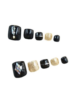 光疗成品贴片波点卡通穿戴假指甲