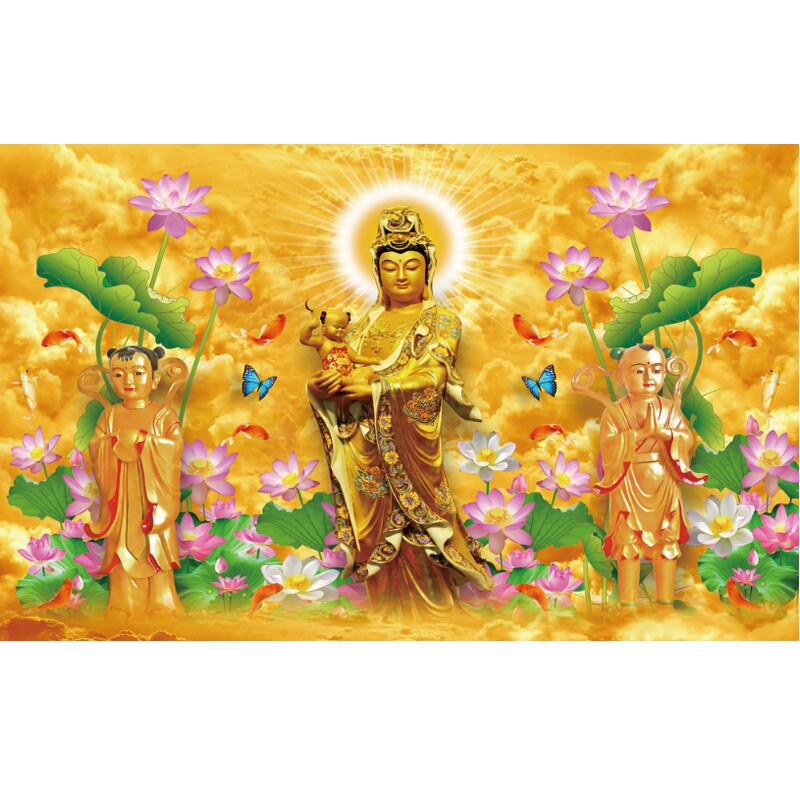 高清防水防潮南海观世音菩萨壁纸
