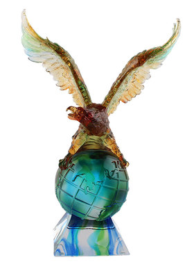 琉璃大展宏图商务礼品客户摆件