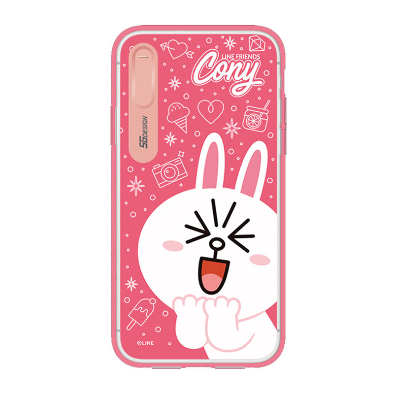 韩国line布朗熊iPhonex手机壳女来电闪苹果X发光7保护套卡通8Plus
