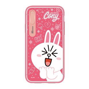 韩国line布朗熊iPhonex手机壳女来电闪苹果X发光7保护套卡通8Plus