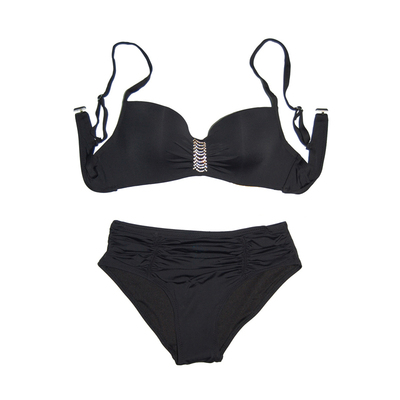 双肩带大胸温泉钢圈收副乳比基尼