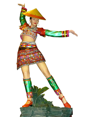 民族团结风户外大型铜雕制作厂