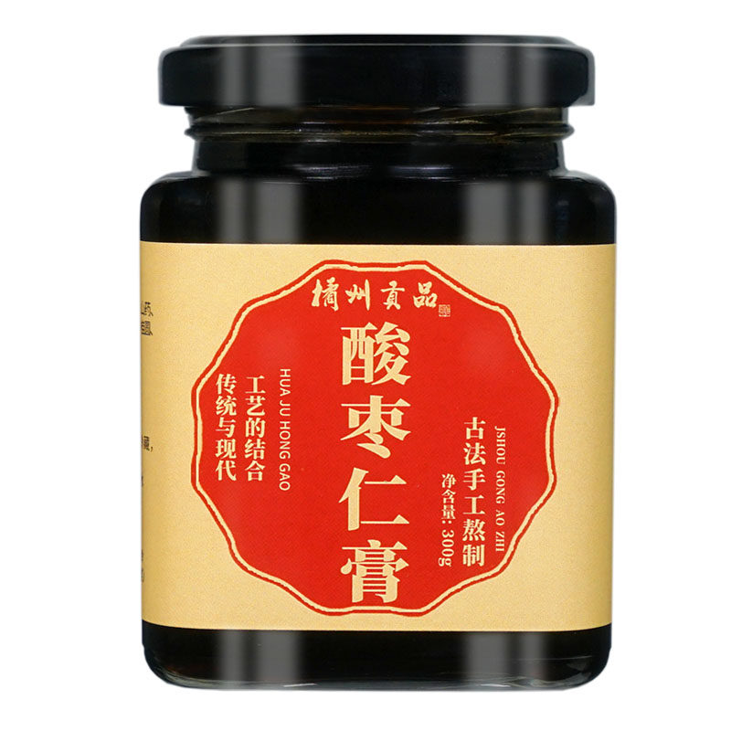 橘州贡品酸枣仁膏茯苓枸杞桑椹百合桂圆14味熬制安心睡眠茶300克