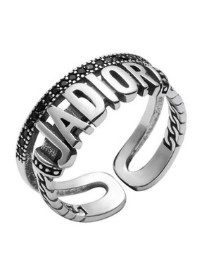 ins风蹦迪开口戒指网红兔子时尚