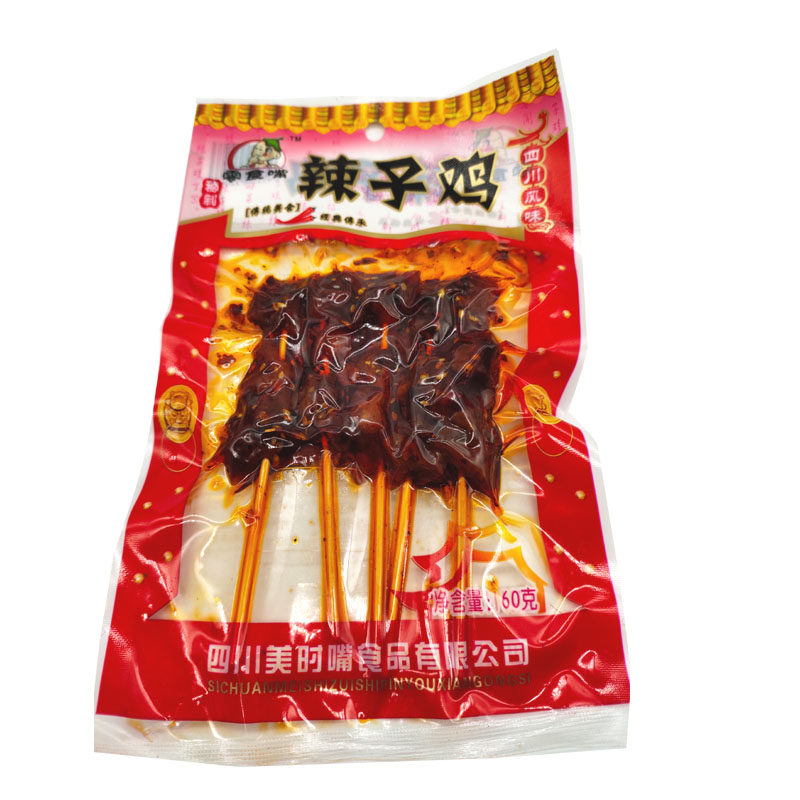 四川特产美时嘴辣子鸡棒棒鸡60g