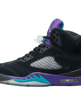 JORDAN5Retro乔5黑葡萄黑紫