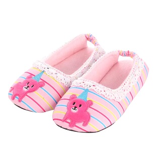 家居鞋女棉拖鞋儿童包跟幼儿园室内鞋软底鞋男女童防滑舞蹈鞋春冬