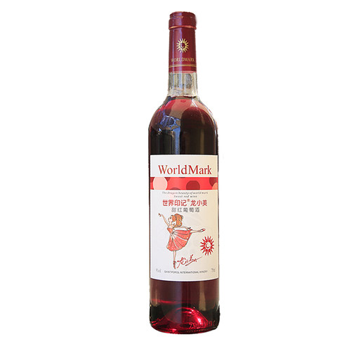 龙小美好酒甜红葡萄酒赤霞珠整箱红酒750ml*6甜型女士醉爱婚庆