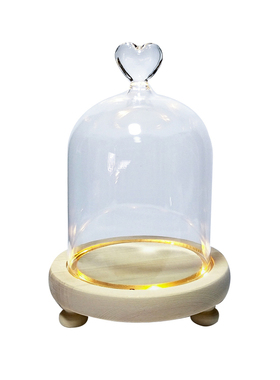 玻璃罩手办摆件发光玻璃