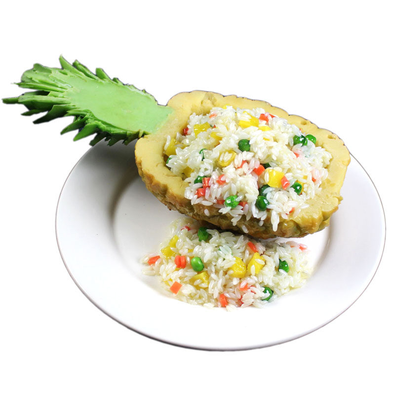 仿真中餐假菜热菜炒米饭盖浇饭模型大米扬州炒饭假菜模型拍摄包邮