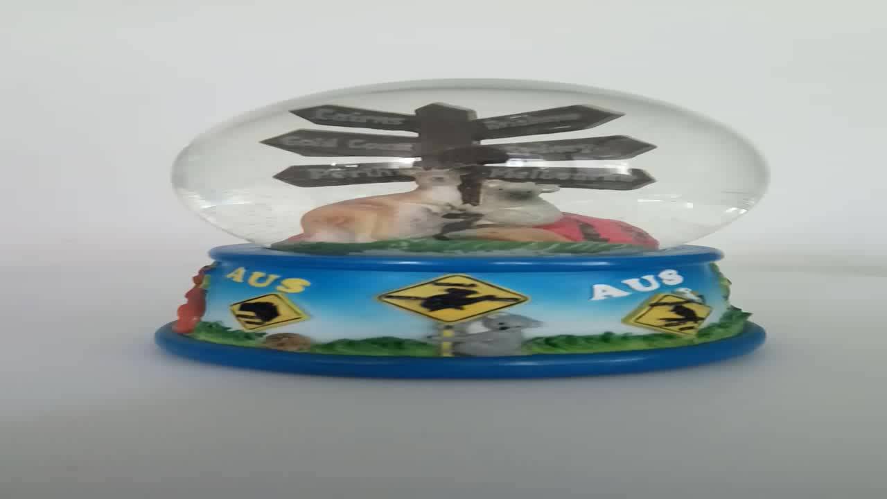 Custom Australia Signpost Kangaroo Koala Souvenir Snow Globe Buy Souvenir Snow Globe,Australia