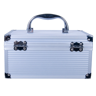 金隆兴B8050印章盒财务印章箱企业单位公司公章保管箱多功能手提放章的收纳盒便携式铝合金印章保管盒