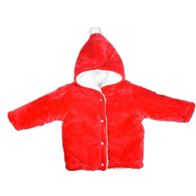 超厚双面毛绒男女宝宝婴幼儿外套
