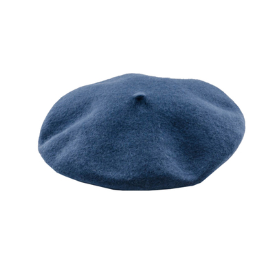 基础款纯色日韩森女毛呢贝雷帽
