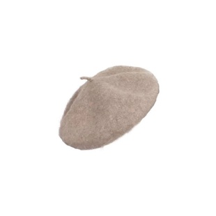 墙裂推荐!厚实又美腻的复古燕麦色纯羊毛立体廓形贝雷帽子画家帽