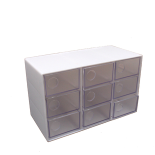 小布Blythe唐果娃娃迷你家具 娃用九格抽屉式柜子 娃屋拍照道具