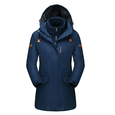 户外中长款可拆卸秋冬季冲锋衣